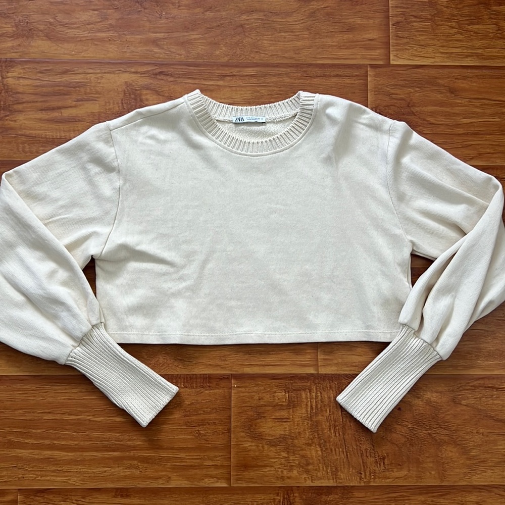 Zara Crop Sweater w/ Thumbholes